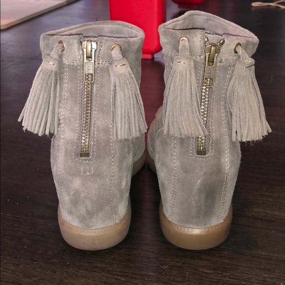 Isabel Marant Basley Wedge Ankle Bootie  in Gray - Picture 5 of 8